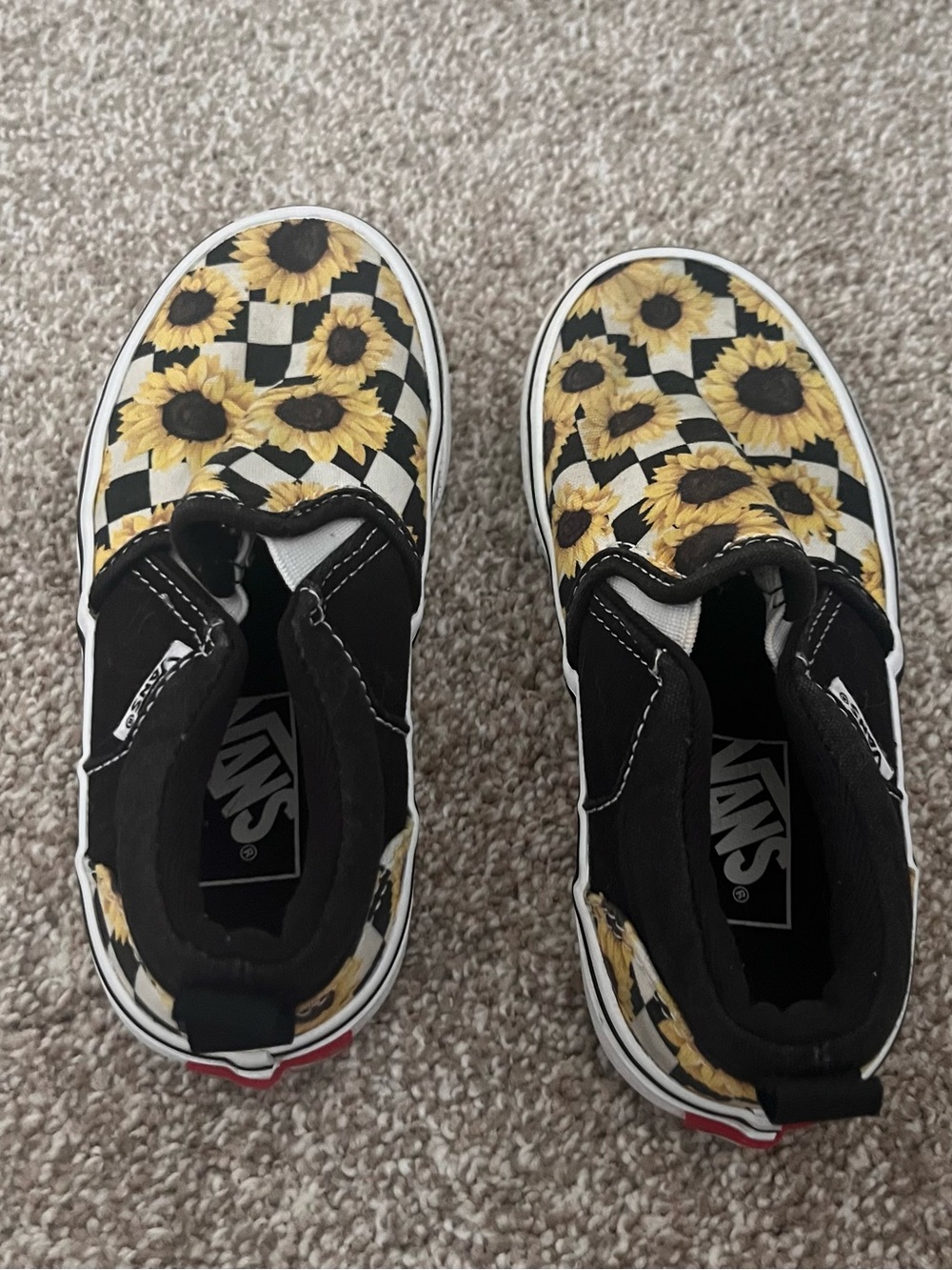 Sunflower and checkered vans